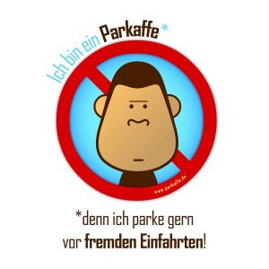 parkaffe-aufkleber-falschparker-einfahrt